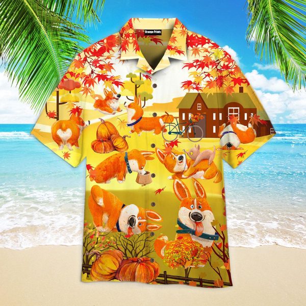 Happy Fall With Lovely Dog Hawaii Shirt For Men Women Ha66122