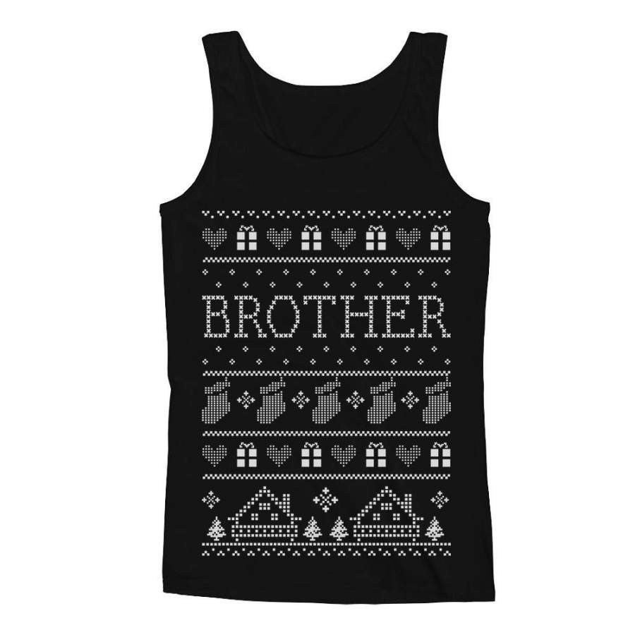 Brother Ugly Christmas Sweater Men’s Tank Top