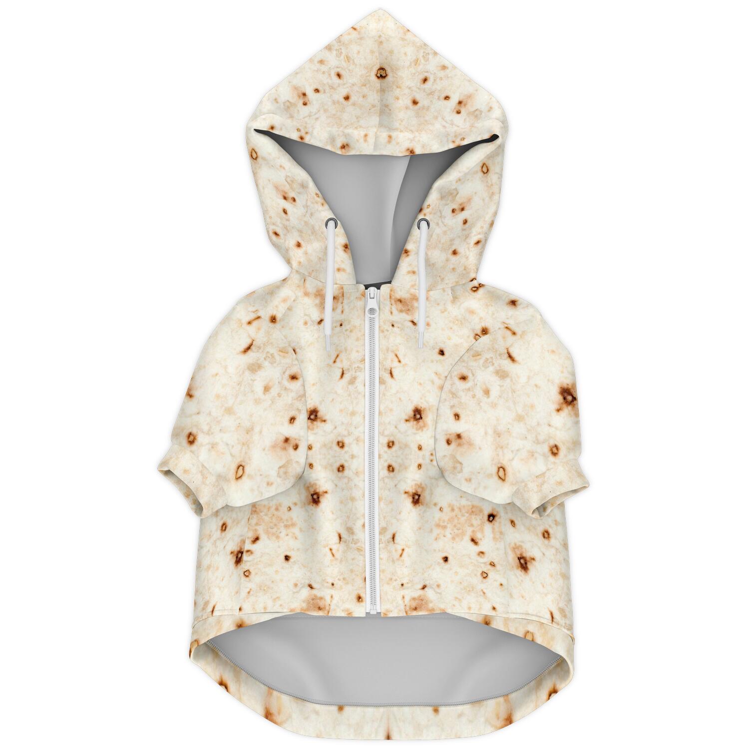 Zip-Up Dog Hoodie – Corn Tortilla