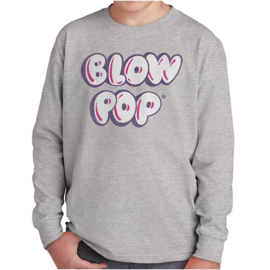 Vintage Blow Pop Youth Long Sleeve T Shirt