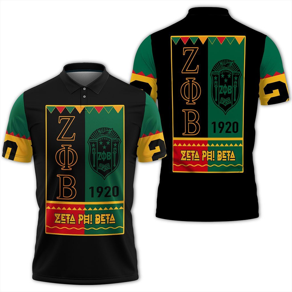 Sorority Polo – Zeta Phi Beta Black History Month Polo Shirt