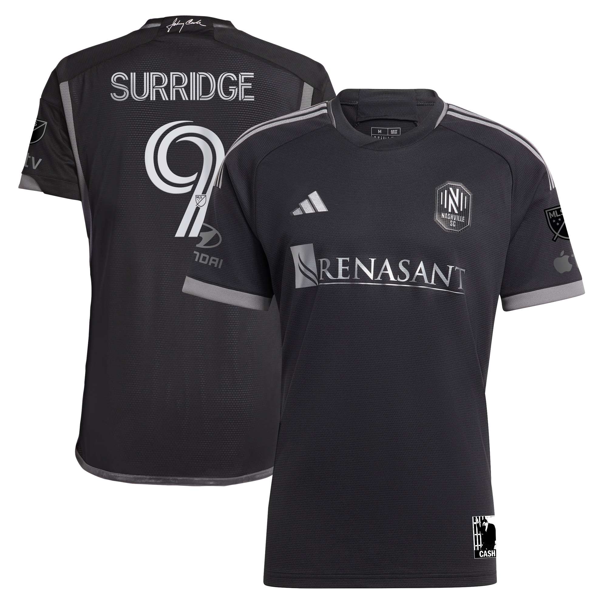 Sam Surridge Nashville SC 2023 Man In Black Kit Authentic Player Jersey  Black