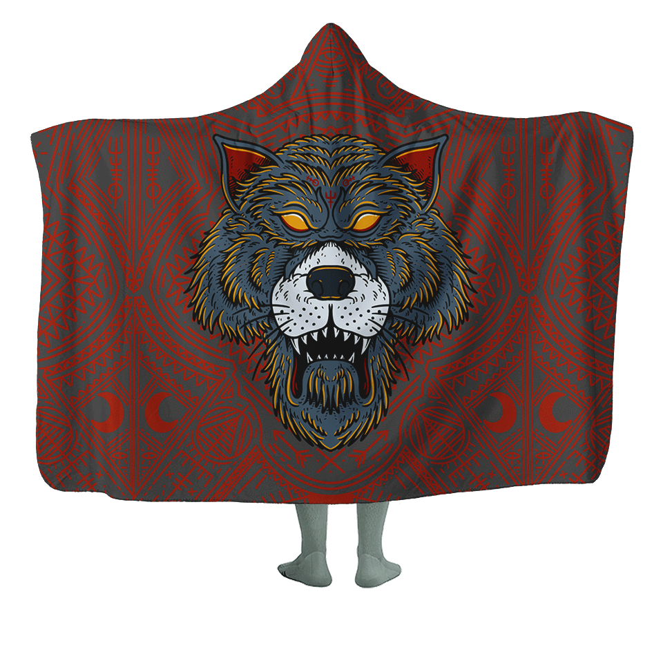 Wolfbear Hooded Blanket