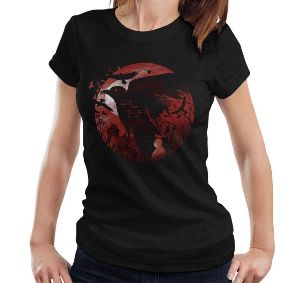 Alfred Hitchcock Silhouette The Birds Women’s T-Shirt