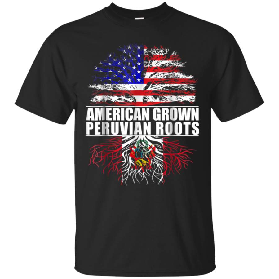 AGR American Grown With Peruvian Roots T-Shirt Peru Shirt