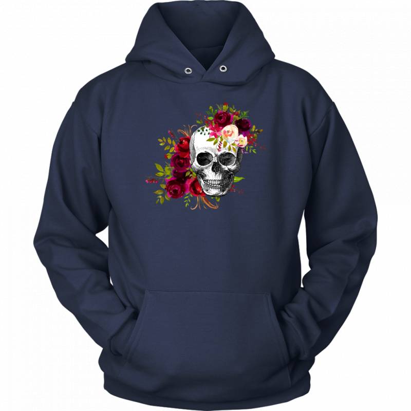 Floral Skull Hoodie – Amelio Shop