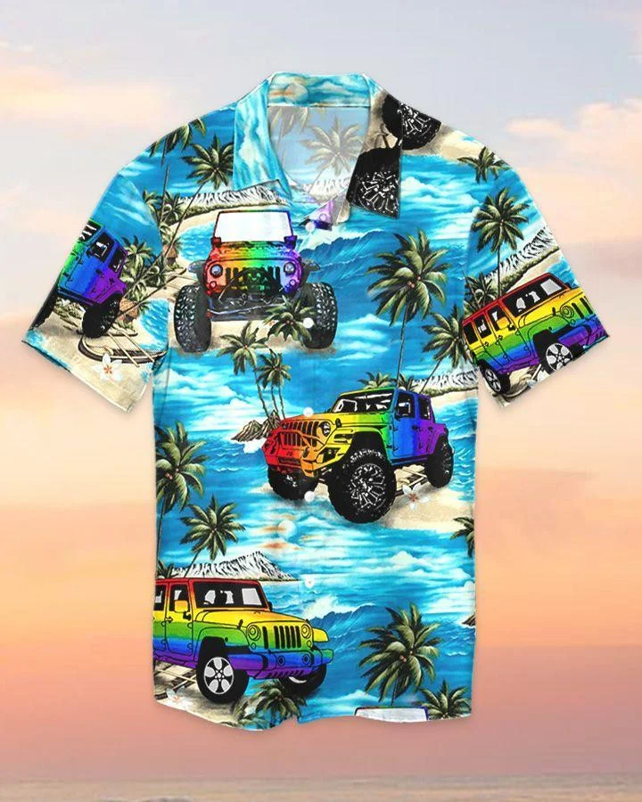 Beach Shirt Hawaiians Jeep Lgbt Gay Hawaii Pride Apparel Ha76980