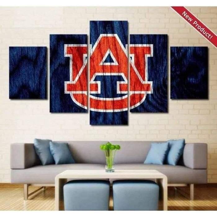 Auburn Tigers Wall Art Canvas Painting  Sports Art  Free Shipping 8023