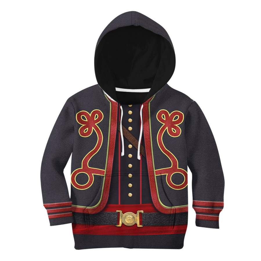 Gearhuman 3D 9th New York Volunteer Hawkins Zouaves Custom Kid Hoodie Apparel