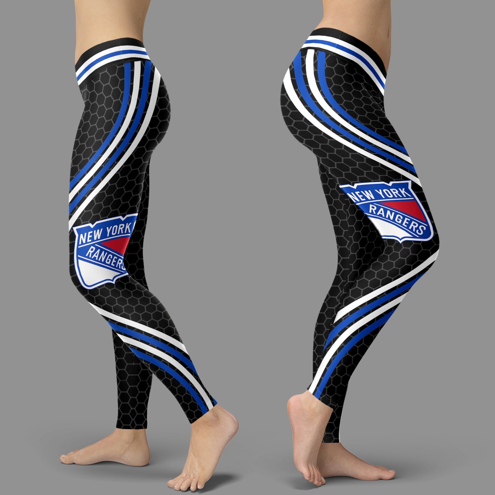 Black Curve New York Rangers Leggings