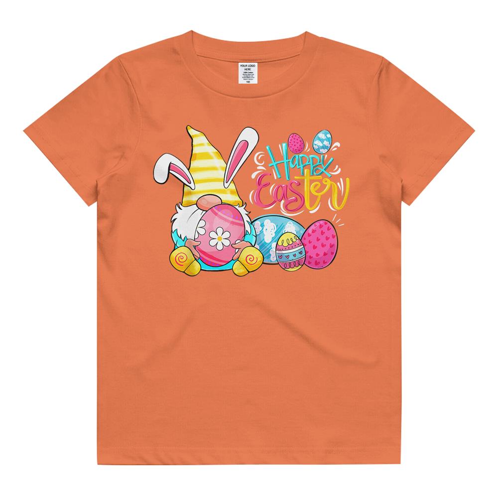 Bunny Gnome Rabbit Eggs Hunting Happy Easter Day Funny Gifts Kids T Shirt