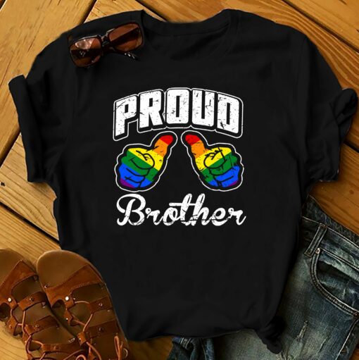 Lgbt Pride Proud Brother 2D T-Shirt For Lgbt Community, Queer Lgbt, Gift For Lgbt Proud Month