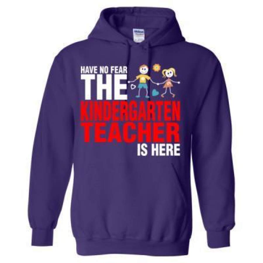 AGR Have No Fear The Kindergarten Teacher Is Here – Heavy Blend™ Hooded Sweatshirt