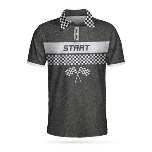 Racing Start And Finish Short Sleeve Polo Shirt, Polo Shirts For Men And Women