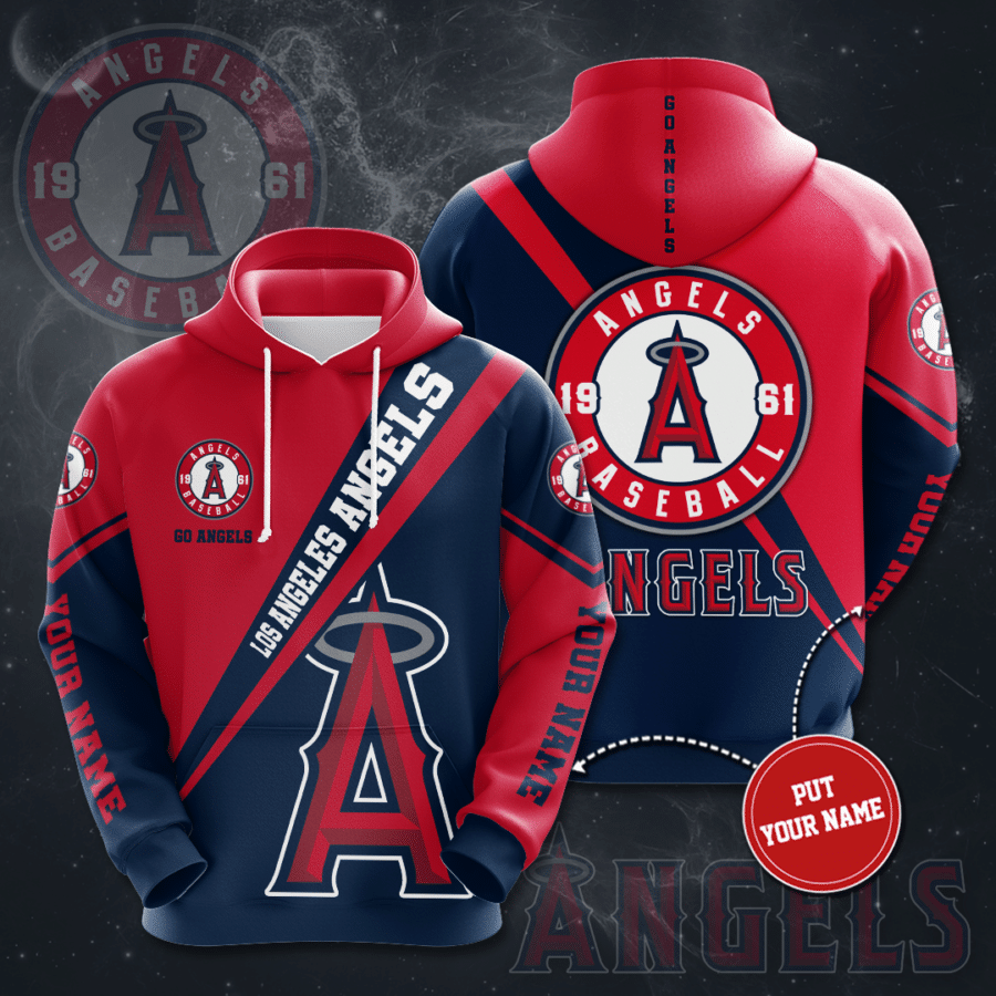 Personalized Los Angeles Angels No1011 Custom Hoodie 3D