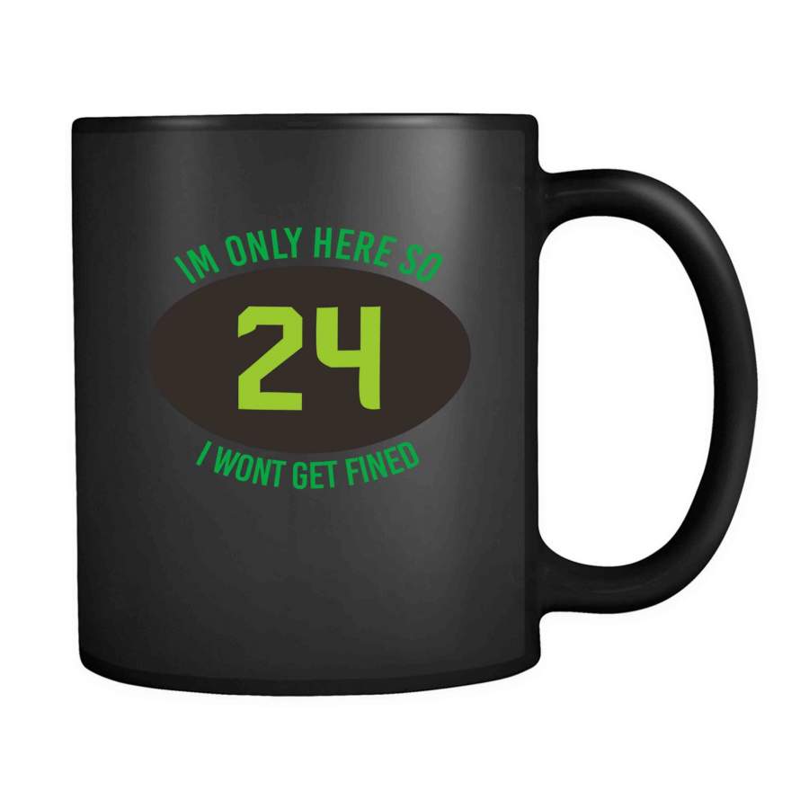 Beast Mode Marshawn Lynch Seattle Seahawks I’m Only Here So I Won’t Get Fined Funny Quote 11oz Mug