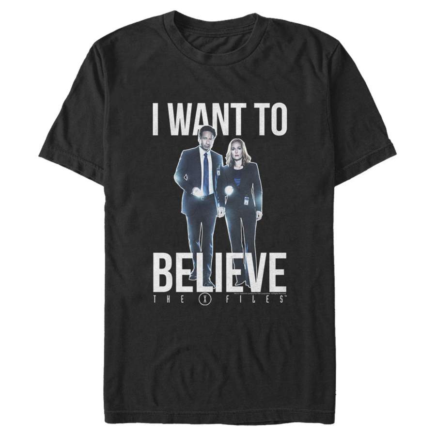 The X-Files Men’s Want to Believe  T Shirt