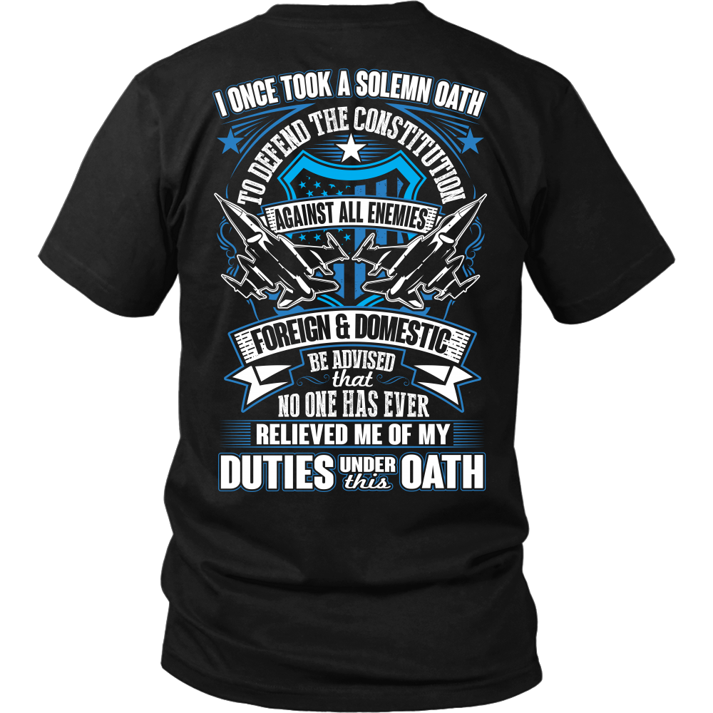 Air Force Veteran T-shirt (2nd Version) - Intercept Inter National