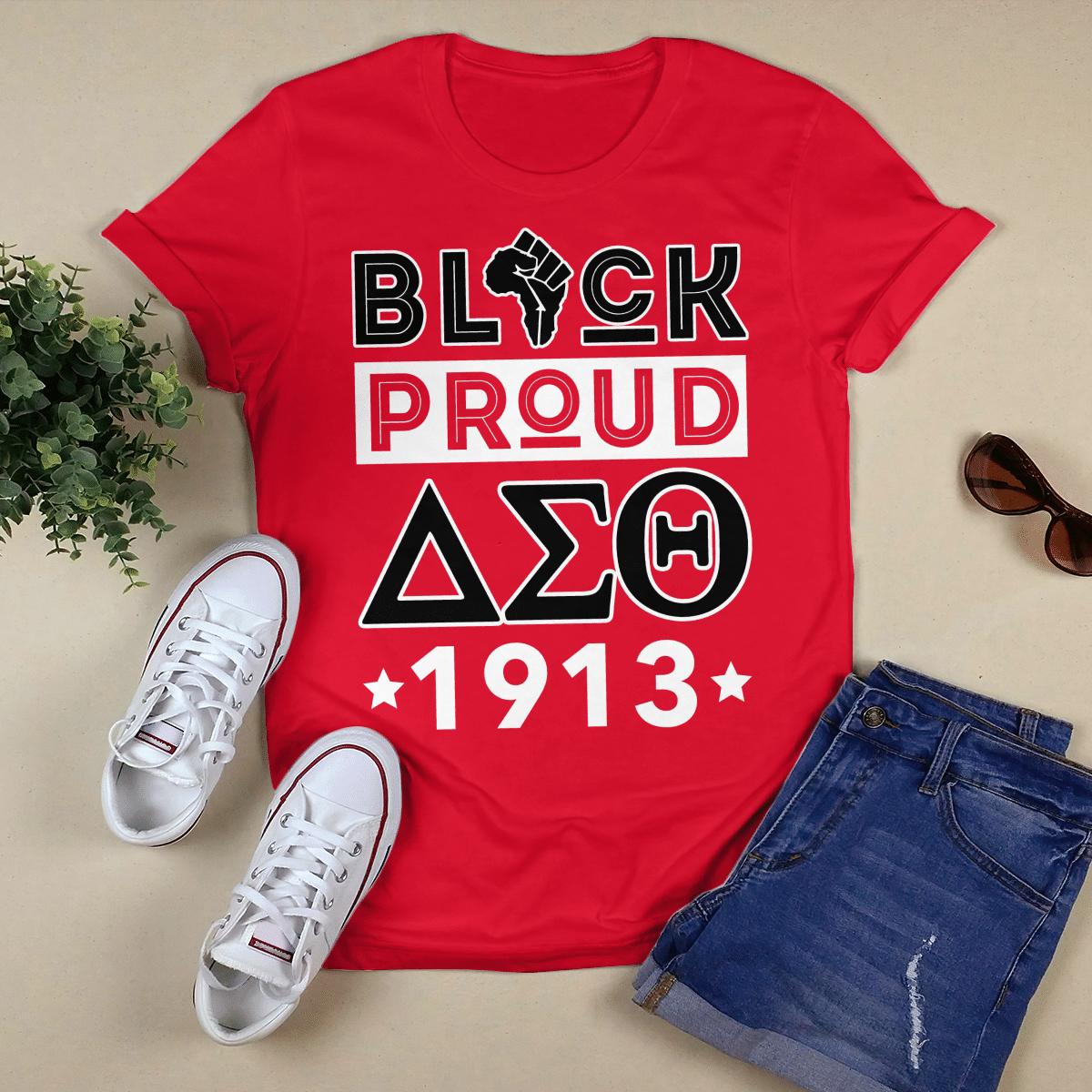 Delta Sigma Theta Shirt Black Proud Delta Sigma Theta 1913 Shirt