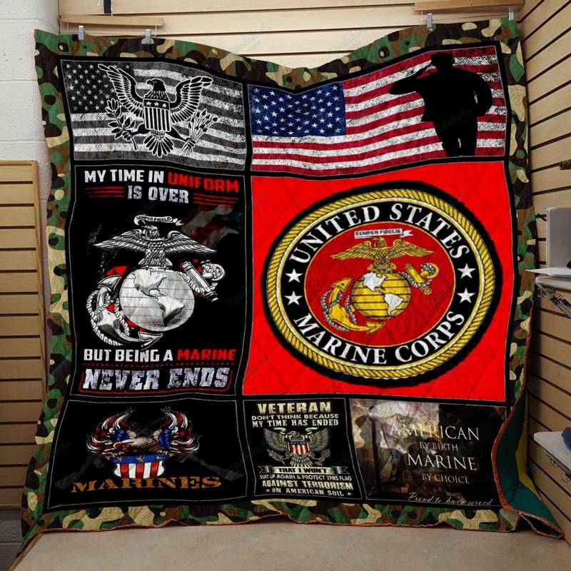 BC US Marine Corps 2 Veteran Quilt