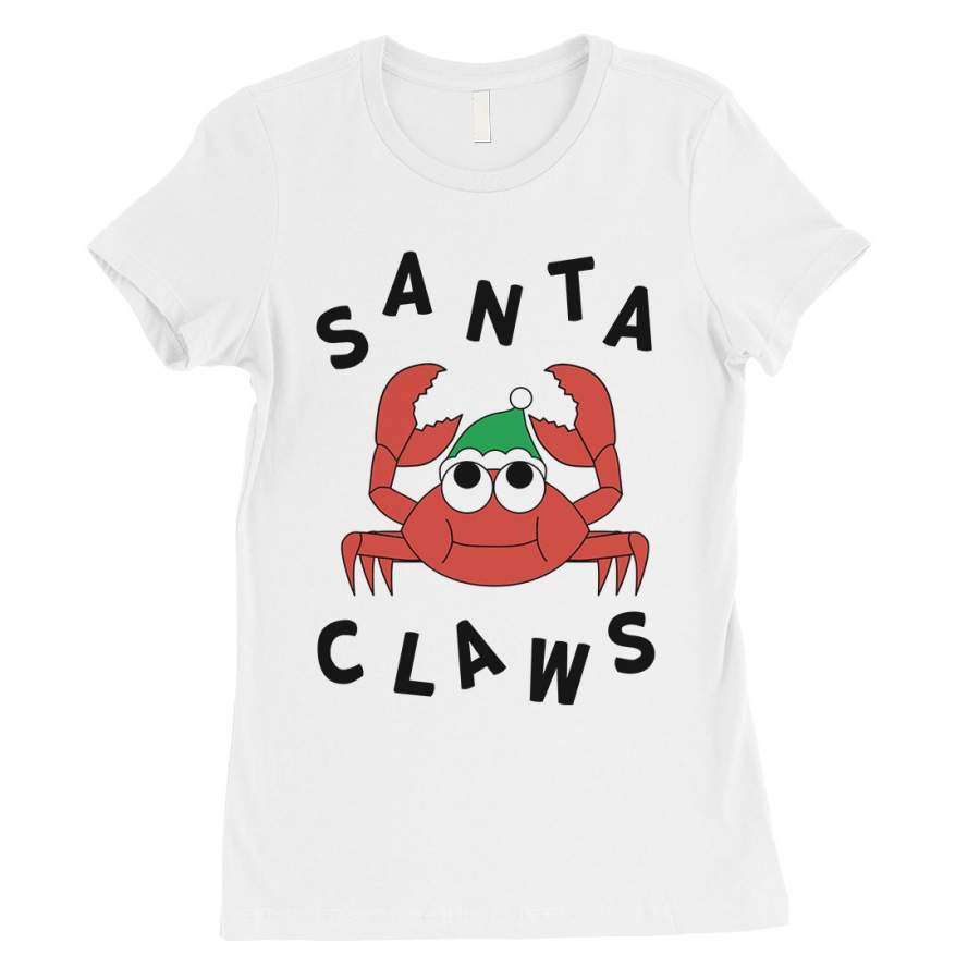 Santa Claws Crab Womens T-Shirt