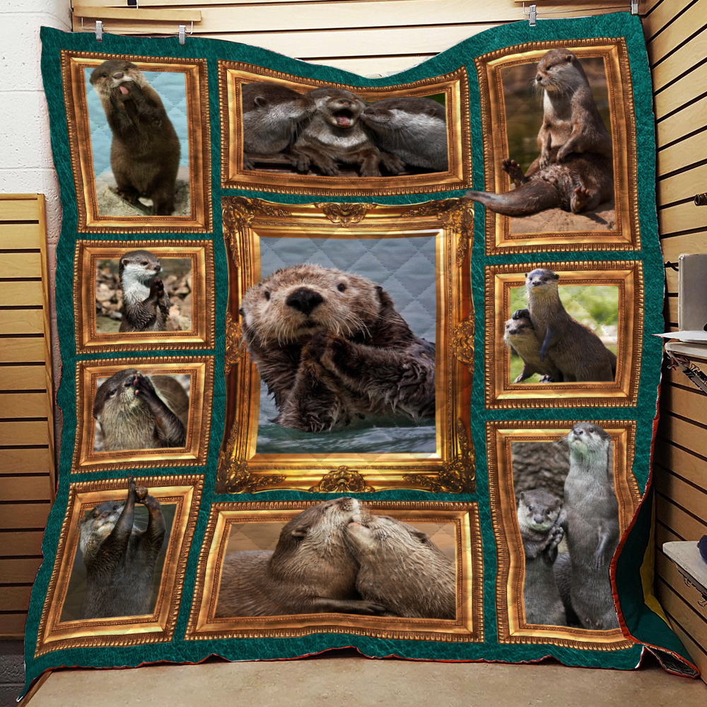 This otter be fun otter lover awesome gift quilt