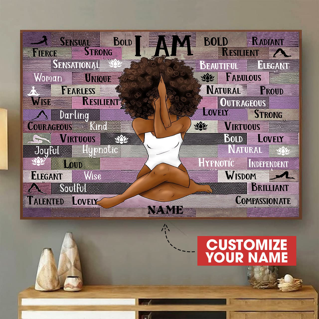 Black Queen I’M Strong Posters Custom Personal Gift Idea Birthday