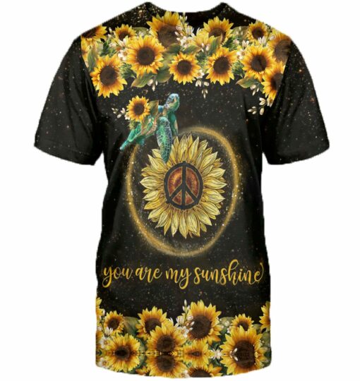 You Are My Sunshine Turtles 3D All Over Printed Shirts For Men And Women For Turtle Lovers, Gift For Men Gift For Women Gift For Turtle Lover Friend 3D Shirts