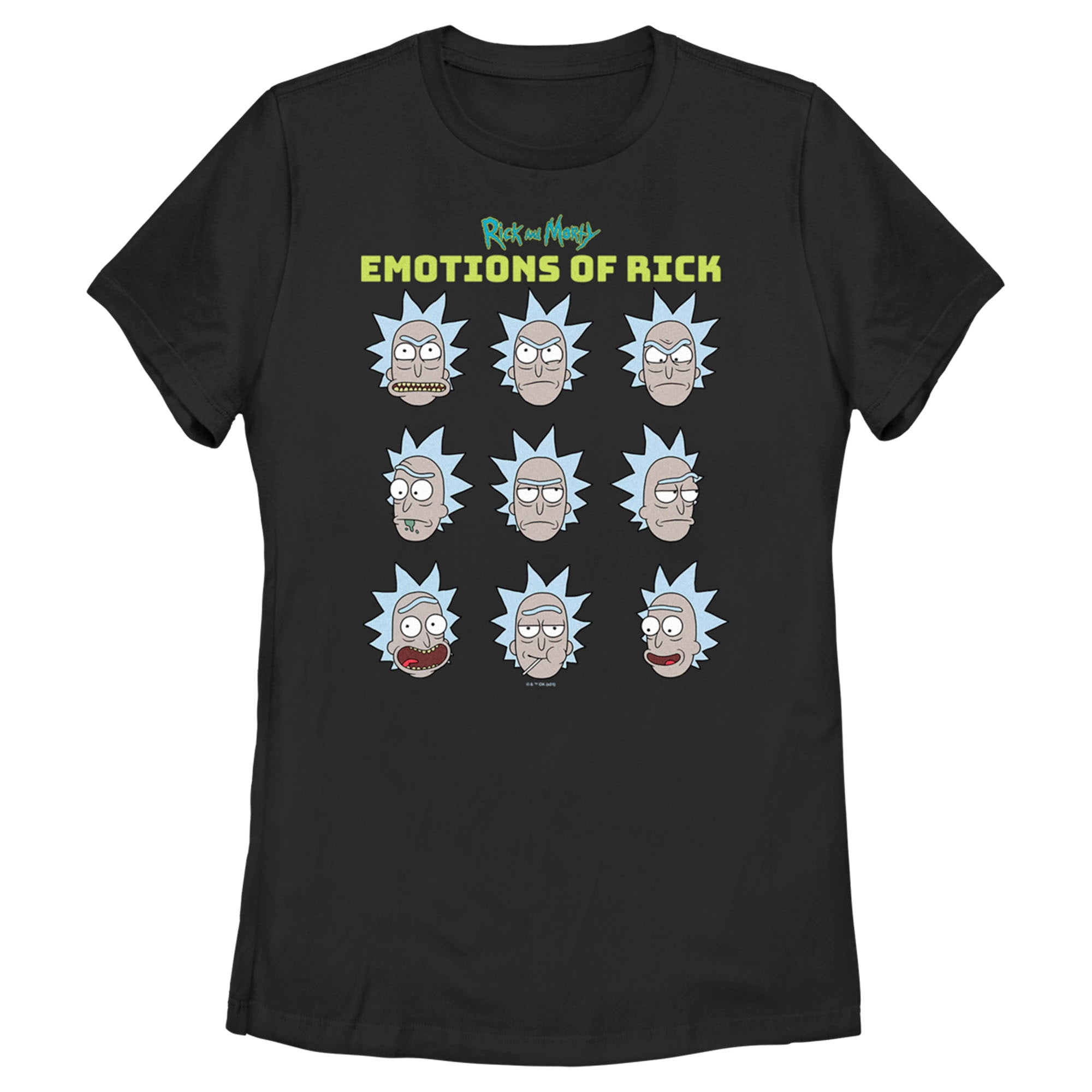 Women’S Rick And Morty Emotions Of Rick T-Shirt