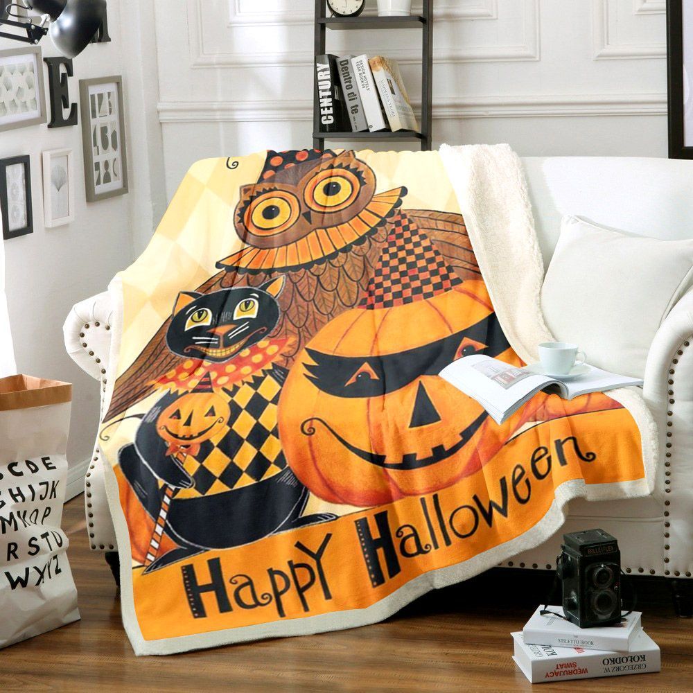 Shop Halloween Fleece Blanket All Over Prints