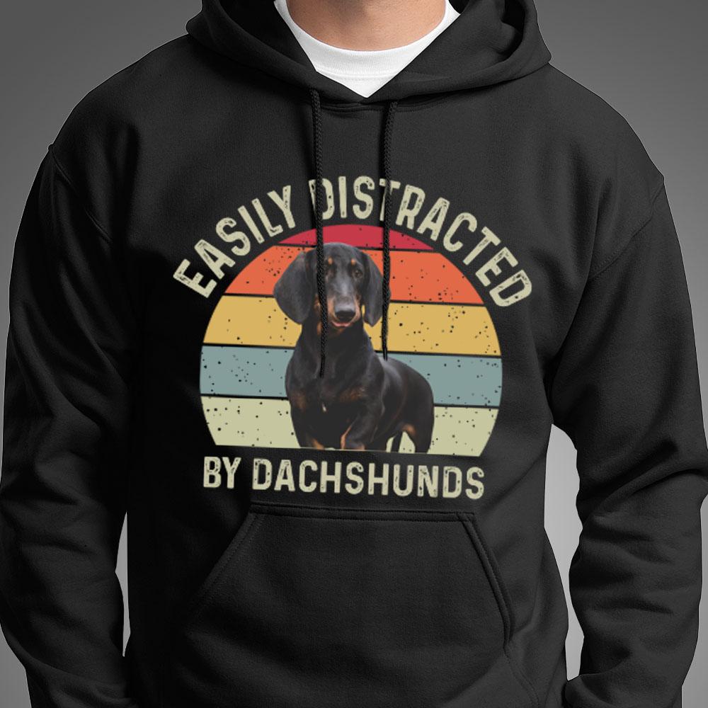 Easily Distracted By Labrador Custom Photo Shirt