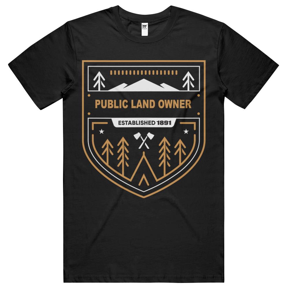 Public Land Owner Camping Overland Nature T Shirts