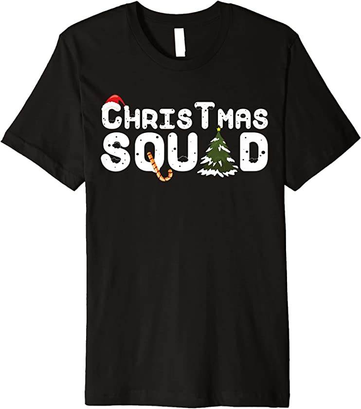 Christmas Squad Tree Santa Candy Premium T-Shirt