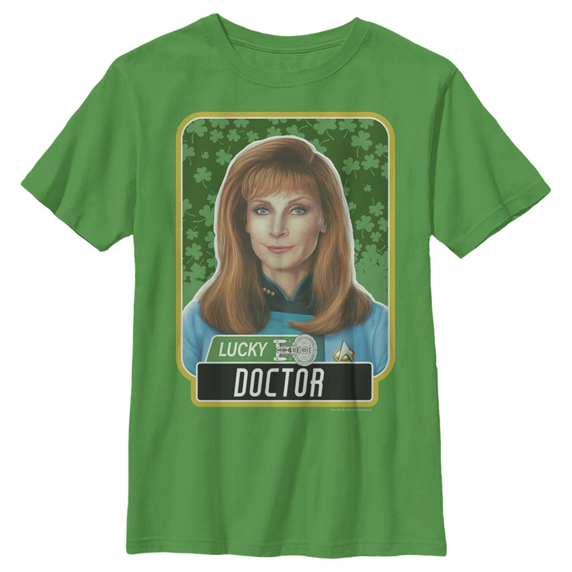 Boy’S Star Trek: The Next Generation St. Patrick’S Day Lucky Doctor Beverly Crusher T-Shirt