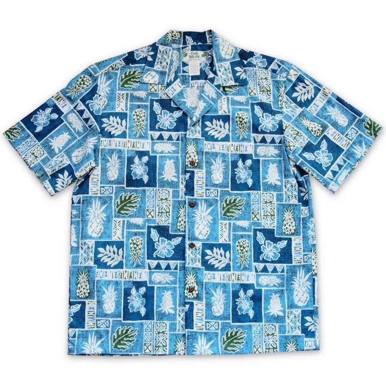 Cast Away Blue Hawaii Cotton Shirt Ha96576