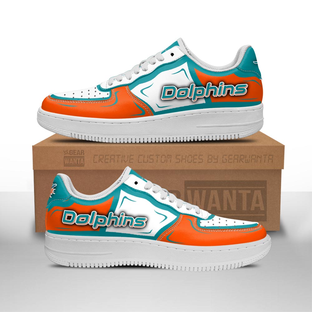 Miami Dolphins Air Sneakers Custom Naf Shoes For Fan