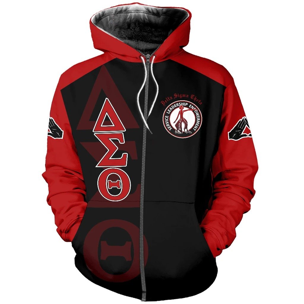 Greek Life Hoodie – Delta Sigma Theta In Mah Heart Zip Hoodie