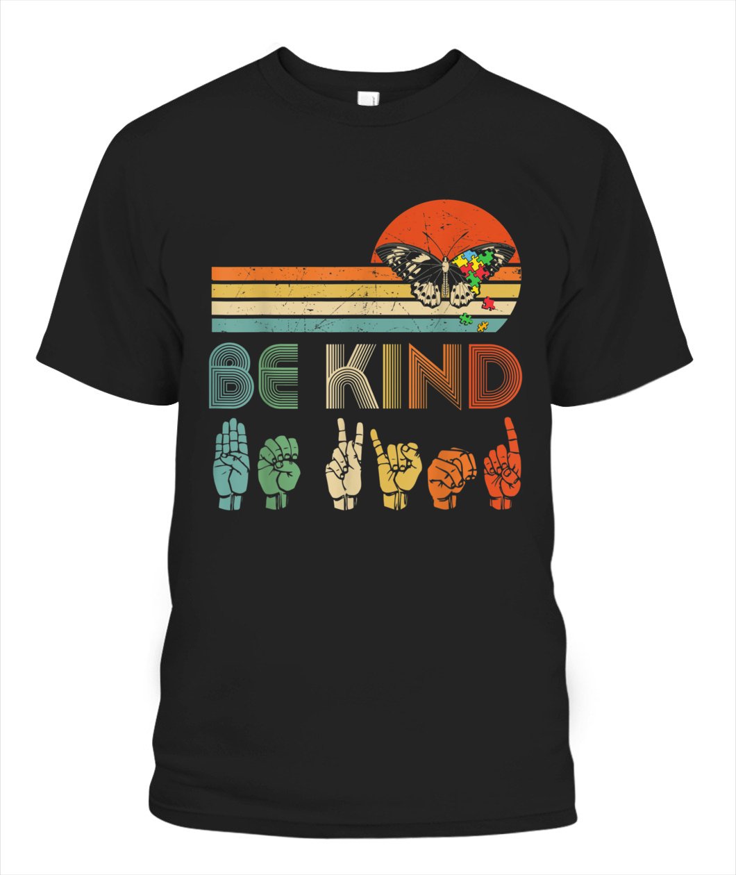 Be Kind Gift For Men Women Kindness Butterfly Vintage Customize Any Ideas, Personalized T-shirt, Hoodie Adult, Kid, Unisex