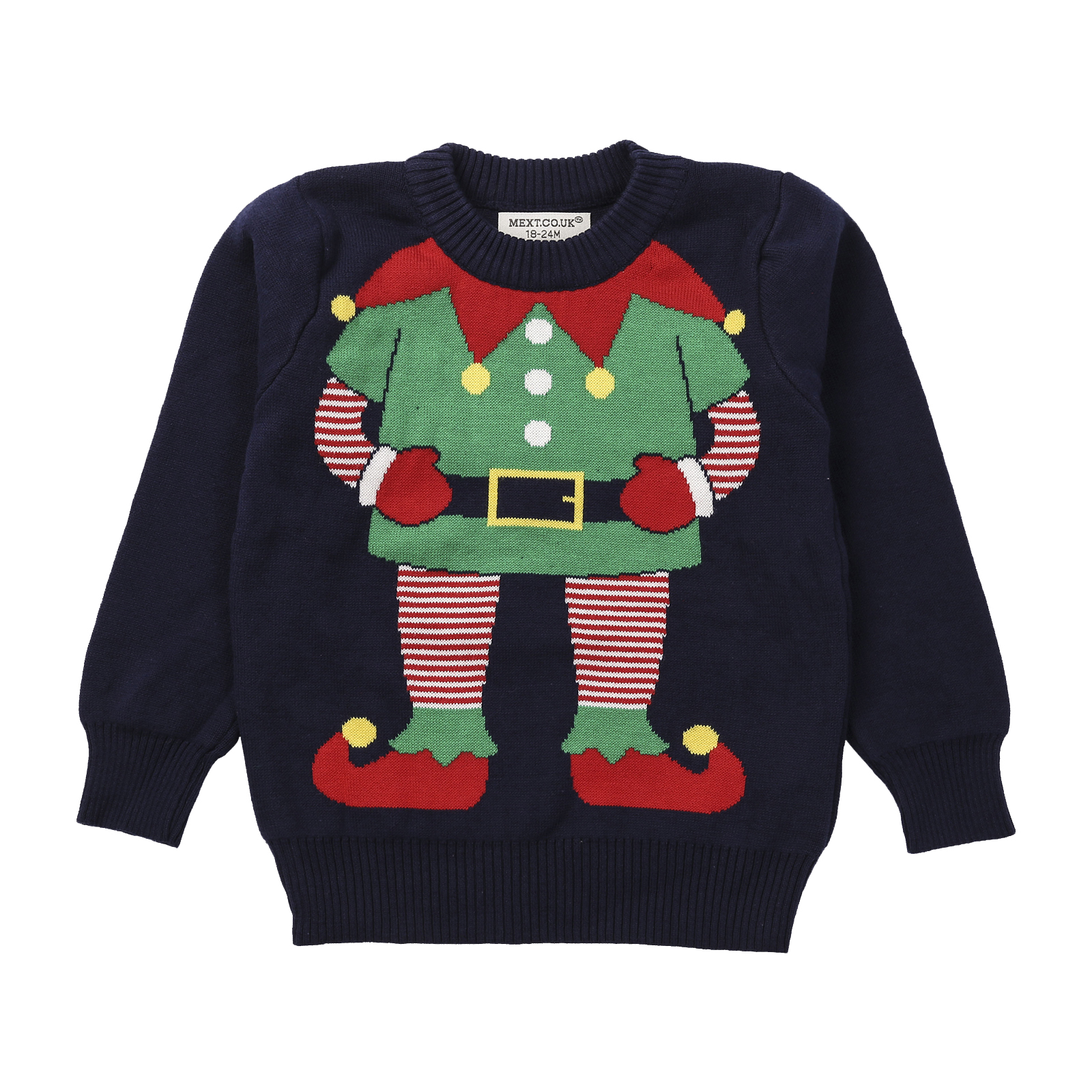 Autumn Winter Kids Girl Boy Santa Claus Sweaters Casual Long Sleeve Round Neck Jumper Children Christmas Clothes Pullovers 1-6Y alx