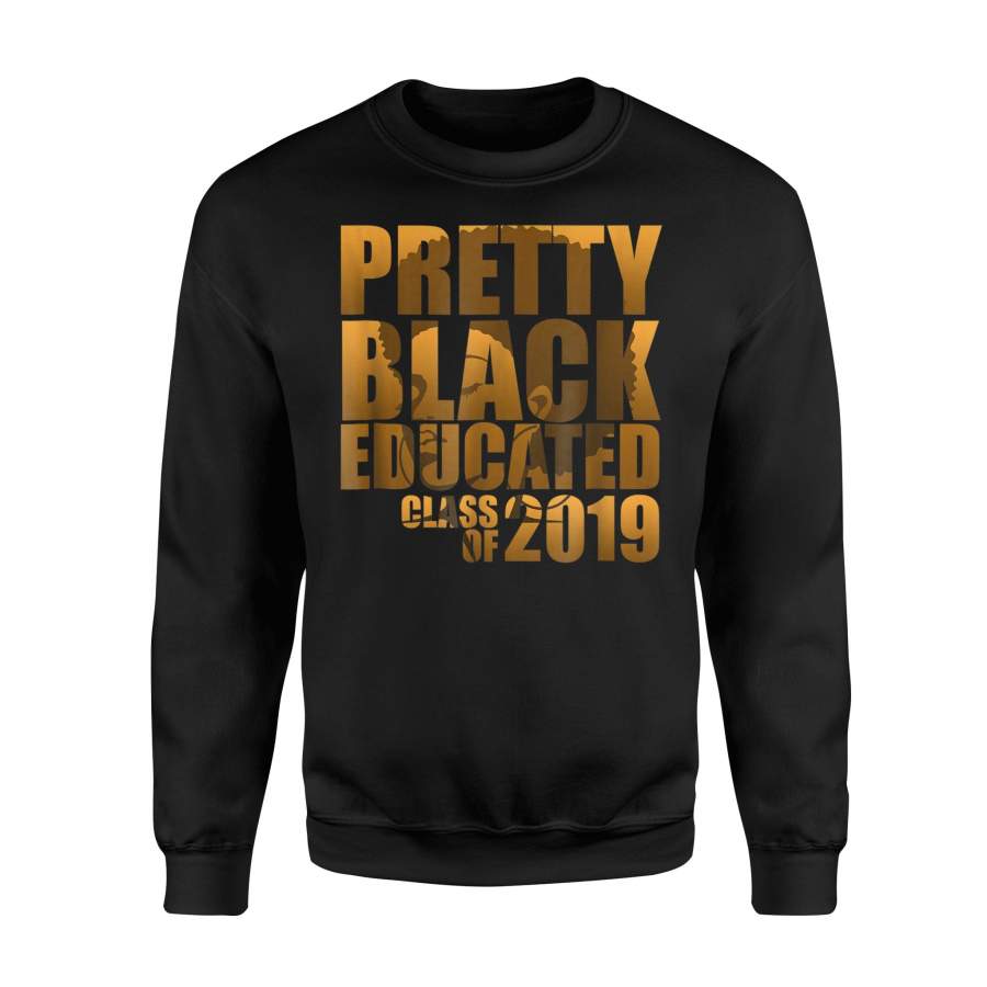 African American Black Girl Back To School Senior 2019 Sweatshirt