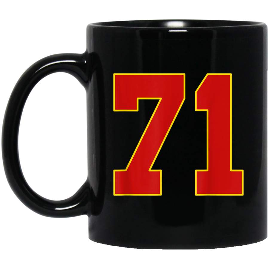 Number Seventy One Schwartz 71 Mug Kansas City Football Mug