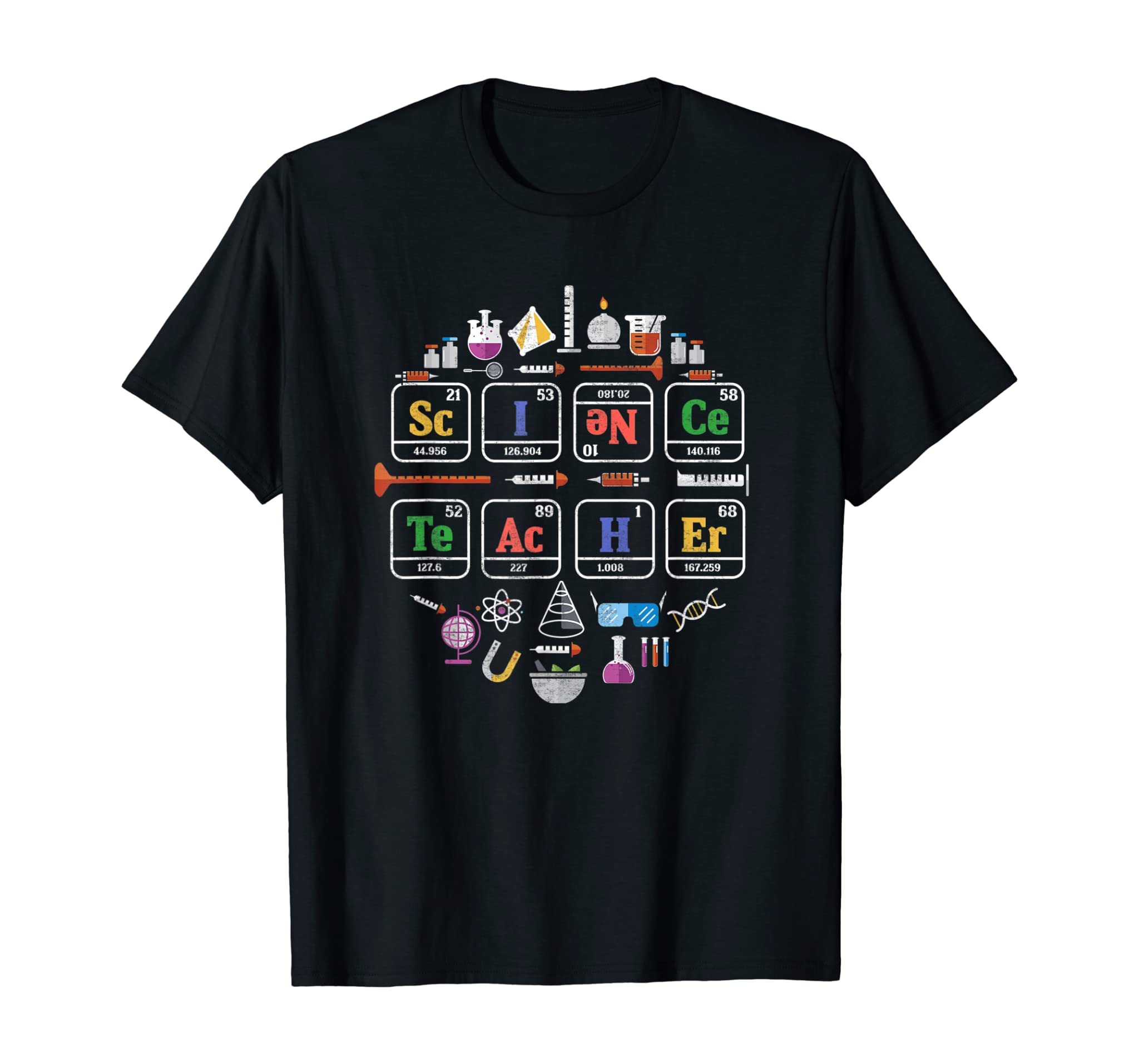 Science Teacher Periodic Table Chemistry Elements Xmas Gift T-Shirt