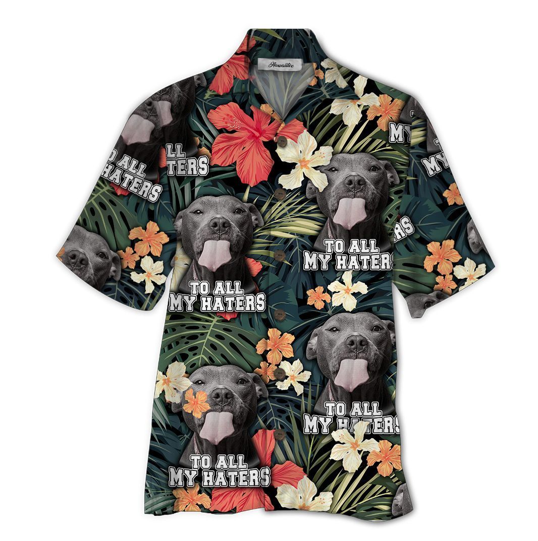 Pitbull Colorful Nice Design Unisex Hawaii Shirt For Men And Women Ha38606