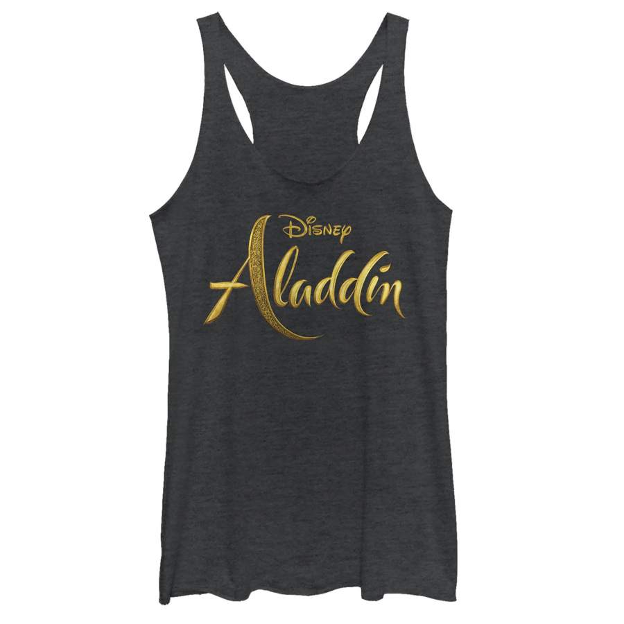 Aladdin Women’s Script Logo  Racerback Tank