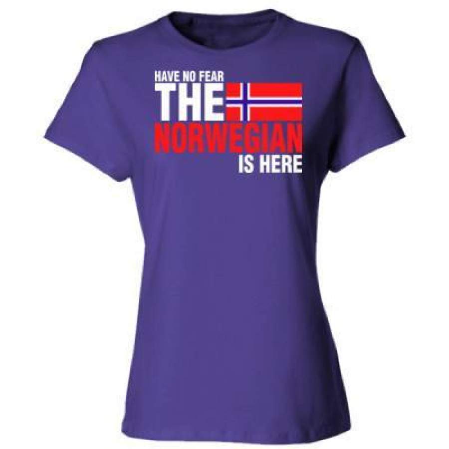 AGR Have No Fear The Norwegian Is Here – Ladies’ Cotton T-Shirt