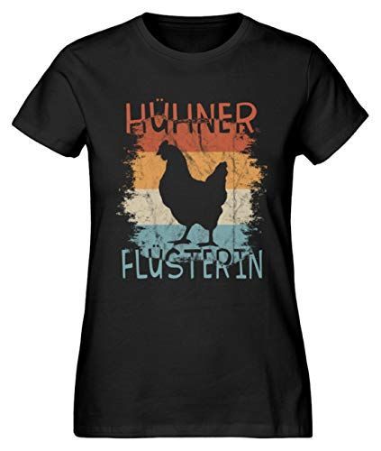 Retro Huhn Vintage H hner Fl sterin f r B uerinnen Landwirtinnen Organic Bio shirt