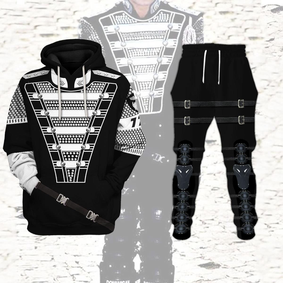 The King Of Pop Gift For Michael Jackson Fan Gift For Moonwalkers Classic Music Unisex Size Hoodie With Pants Set