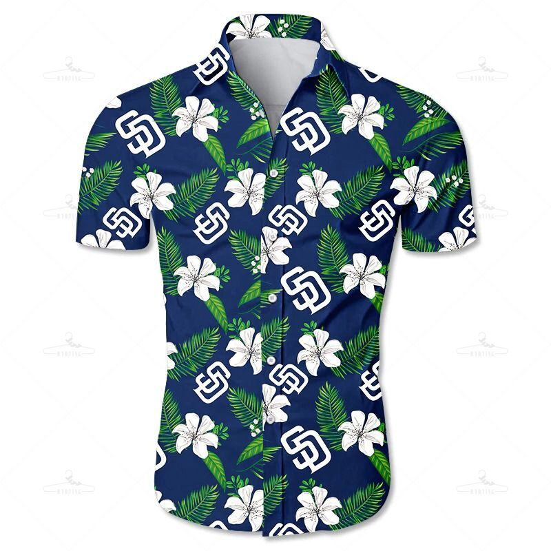 San Diego Padres Hawaii Shirt Tropical Flower Gift S Ha3220