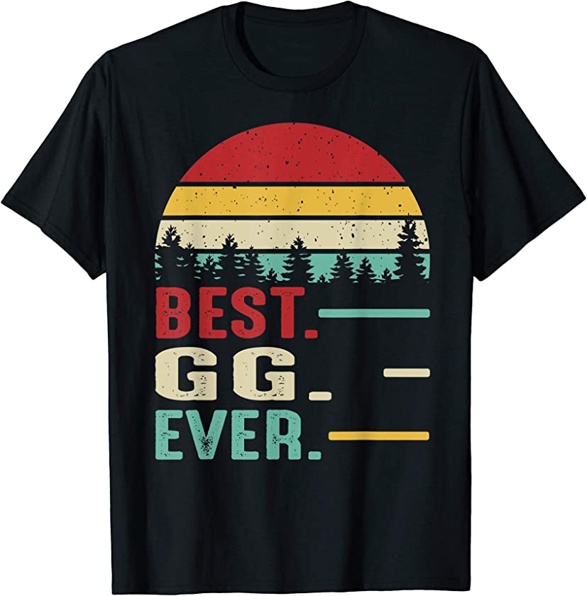 Best GG Ever Funny Retro Vintage Grandma Birthday Gift T-Shirt