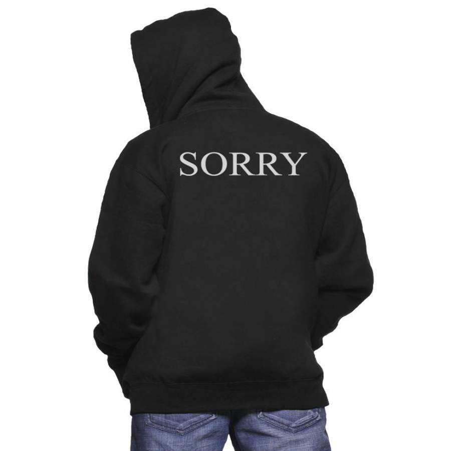 Sorry on BACK only Unisex Pullover Hoodie